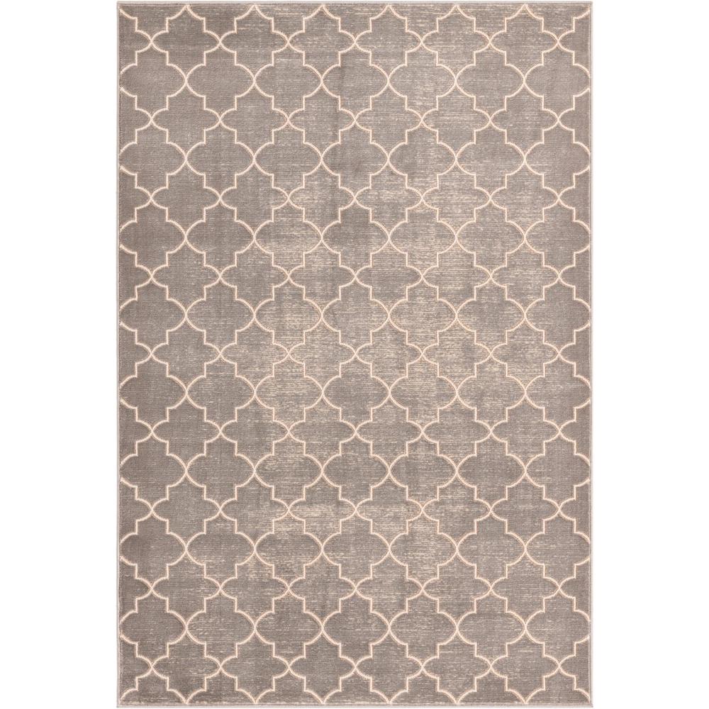 Uptown Area Rug 4' 1" x 6' 1", Rectangular - Gray. Picture 1