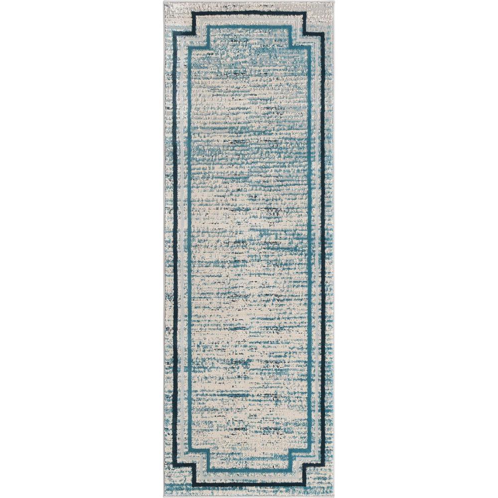 Unique Loom 6 Ft Runner in Blue (3154373). Picture 1