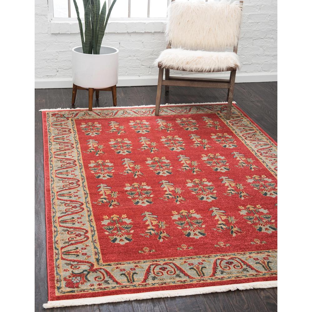 Savoy Fars Rug, Red (6' 0 x 9' 0). Picture 2