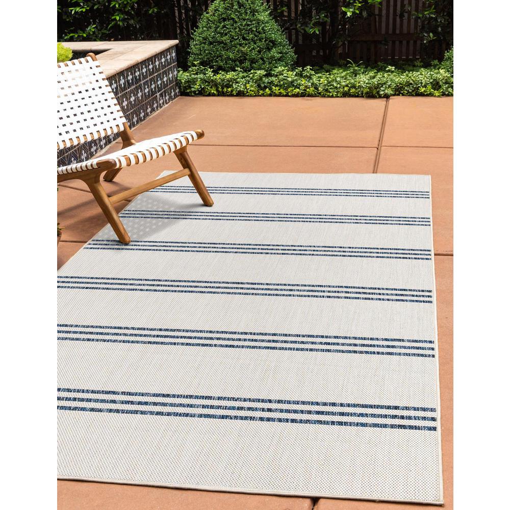 Jill Zarin Outdoor Anguilla Area Rug 4' 0" x 6' 0", Rectangular Ivory. Picture 2