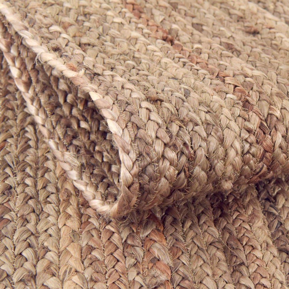 Braided Jute Collection, Area Rug, Natural, 4' 1" x 4' 1", Square. Picture 4