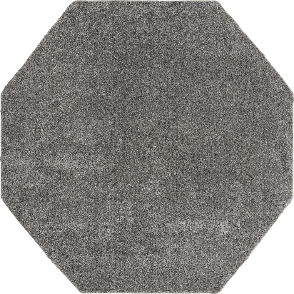 Unique Loom 8 Ft Octagon Rug in Gray (3152899). Picture 1