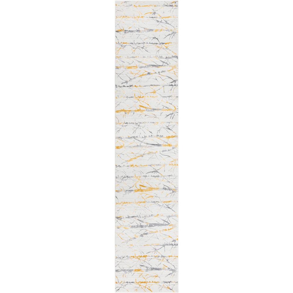 Finsbury Anne Area Rug 2' 0" x 9' 10", Runner Yellow and Gray. Picture 1