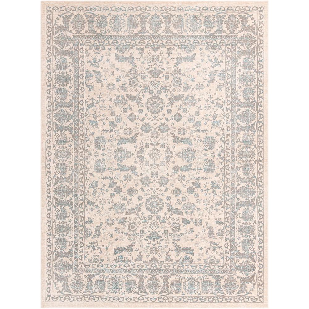 Uptown Area Rug 9' 0" x 12' 0", Rectangular, Teal. Picture 1