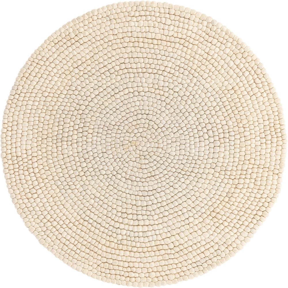 Unique Loom 5 Ft Round Rug in Ivory (3155855). Picture 1