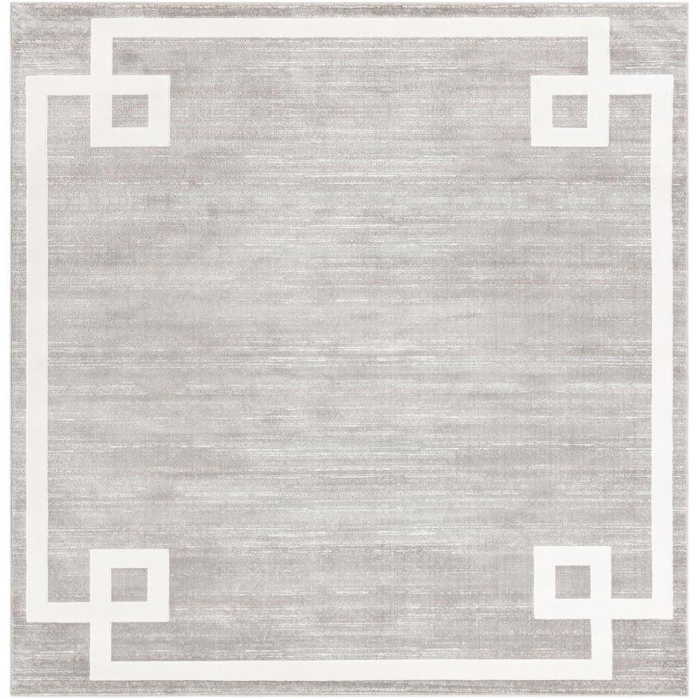 Uptown Lenox Hill Area Rug 7' 10" x 7' 10", Square Gray. Picture 1