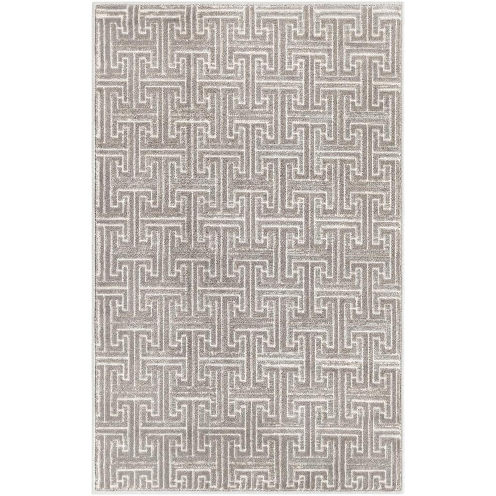Uptown Park Avenue Area Rug 2' 0" x 3' 1", Rectangular Gray. Picture 1