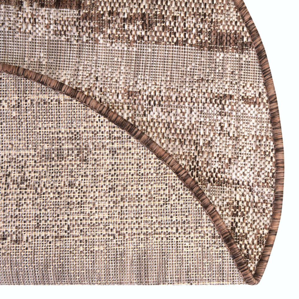 Outdoor Modern Collection, Area Rug, Brown, 3' 0" x 3' 0", Round. Picture 5