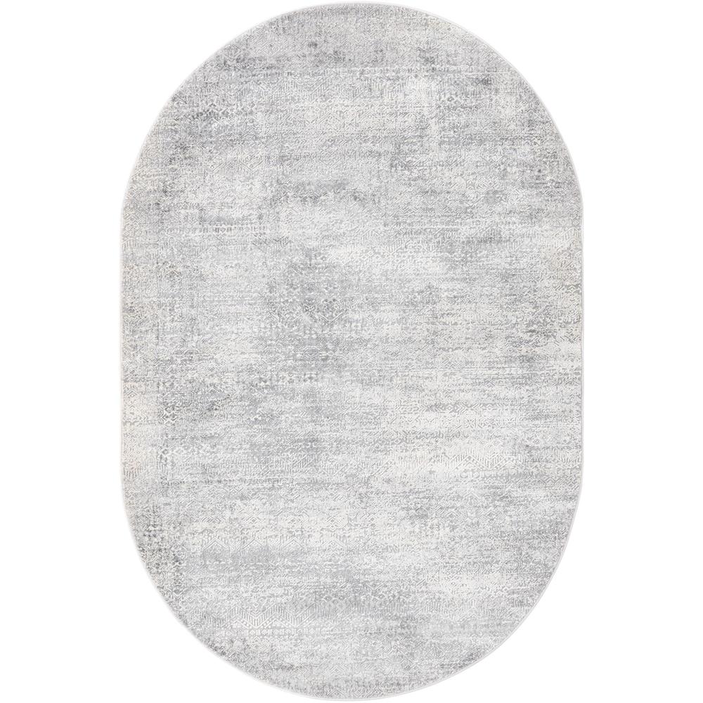 Finsbury Sarah Area Rug 5' 3" x 8' 0", Oval Gray. Picture 1