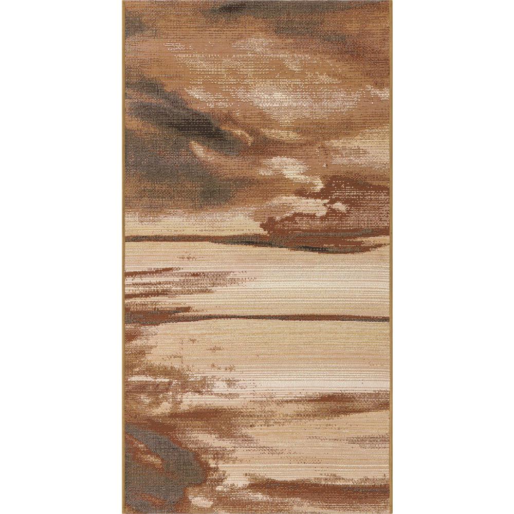 Outdoor Modern Collection, Area Rug, Brown, 2' 7" x 5' 3", Runner. Picture 1