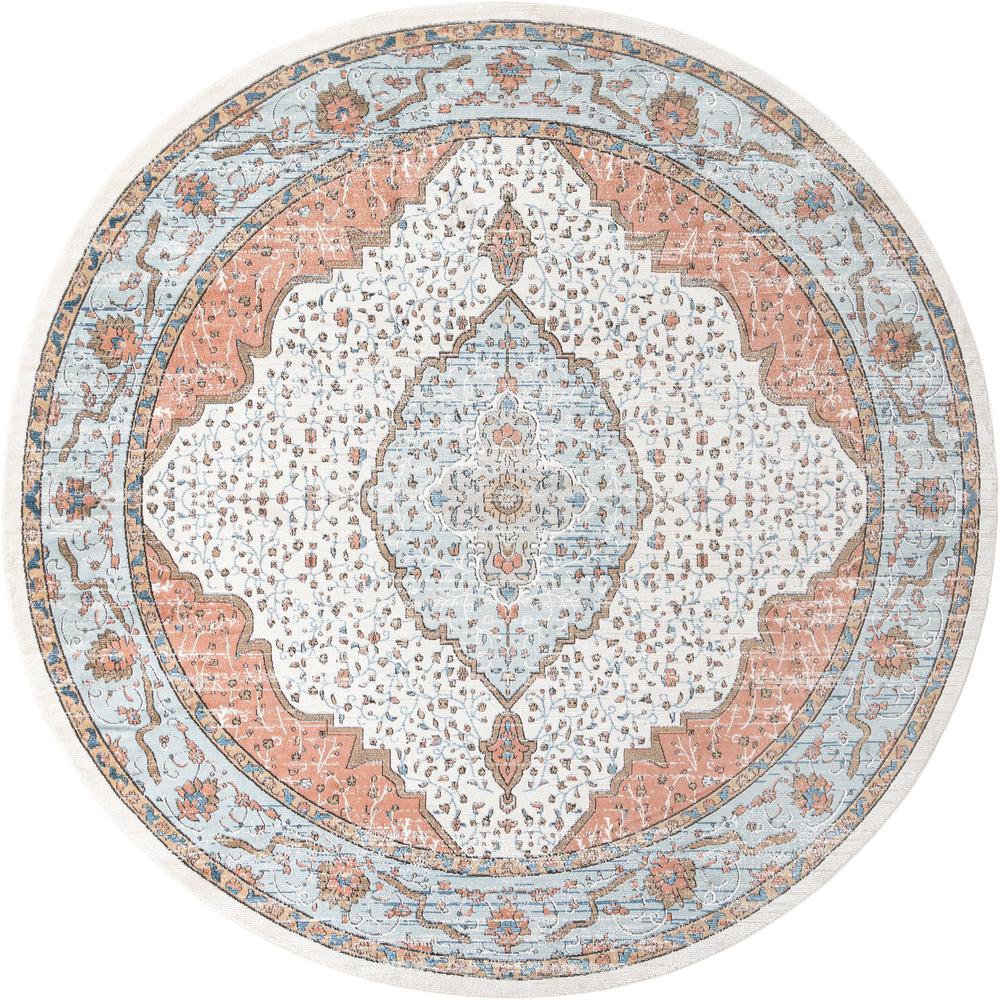Nyla Collection, Area Rug, Ivory, 12' 0" x 12' 0", Round. Picture 1