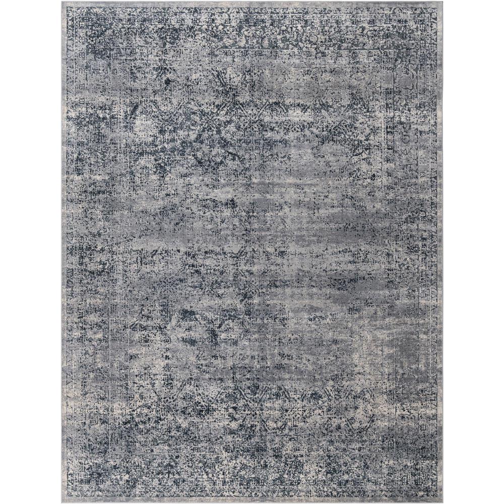 Chateau Jefferson Area Rug 10' 0" x 13' 1", Rectangular Blue Gray. Picture 1