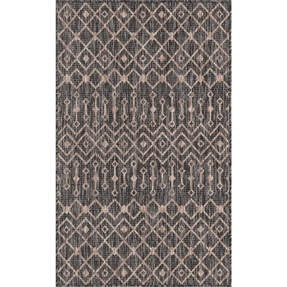 Unique Loom Rectangular 3x5 Rug in Charcoal Gray (3159559). Picture 1