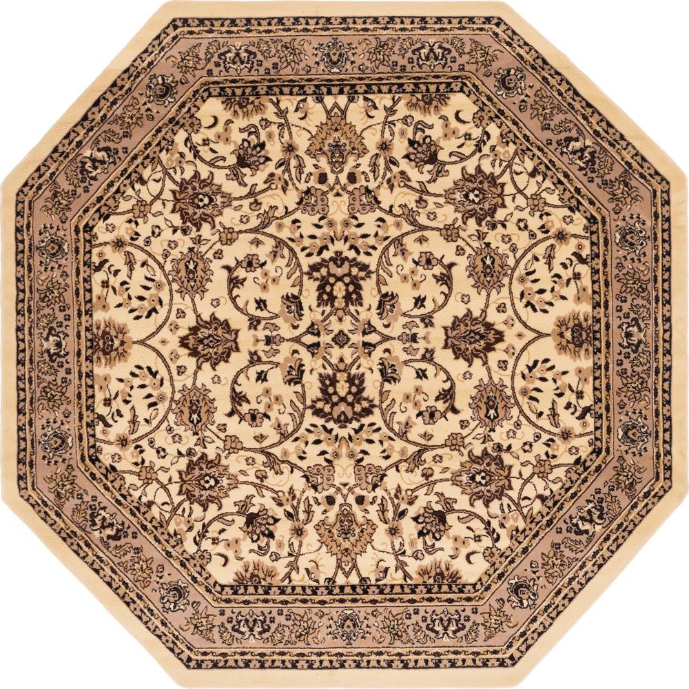 Unique Loom 8 Ft Octagon Rug in Ivory (3152882). Picture 1