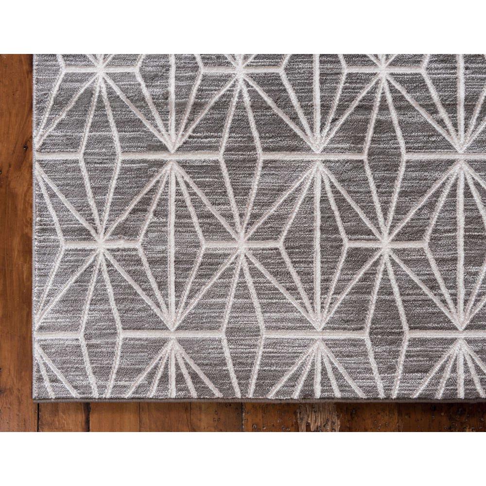 Uptown Fifth Avenue Area Rug 2' 7" x 8' 0", Runner Gray. Picture 9