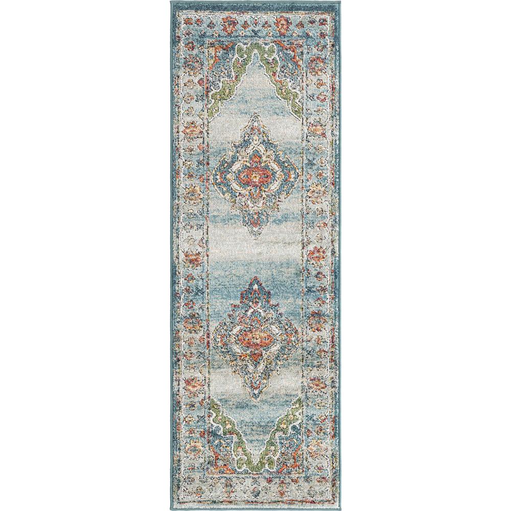 Unique Loom 6 Ft Runner in Blue (3161945). Picture 1