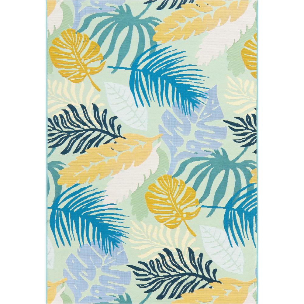 Outdoor Botanical Collection, Area Rug Multi, 4' 0" x 6' 0", Rectangular. Picture 1
