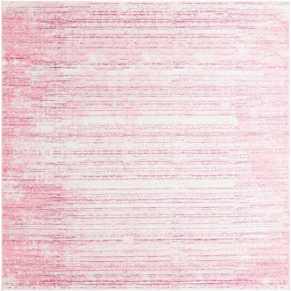 Uptown Madison Avenue Area Rug 7' 10" x 7' 10", Square Pink. Picture 1