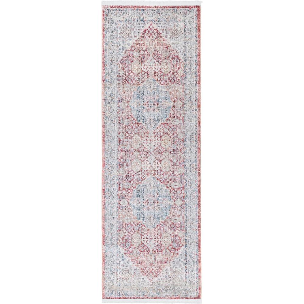 Unique Loom 6 Ft Runner in Red (3147881). Picture 1