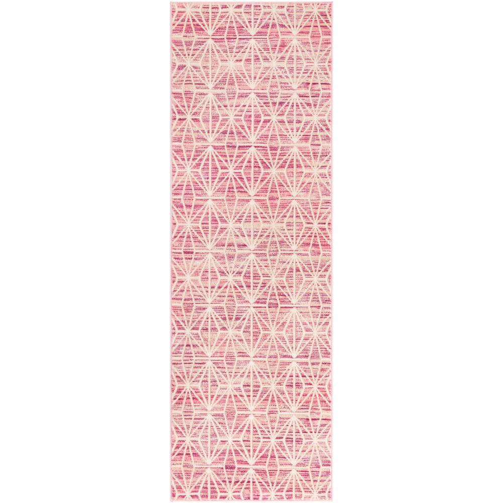 Uptown Fifth Avenue Area Rug 2' 7" x 8' 0", Runner Pink. Picture 1