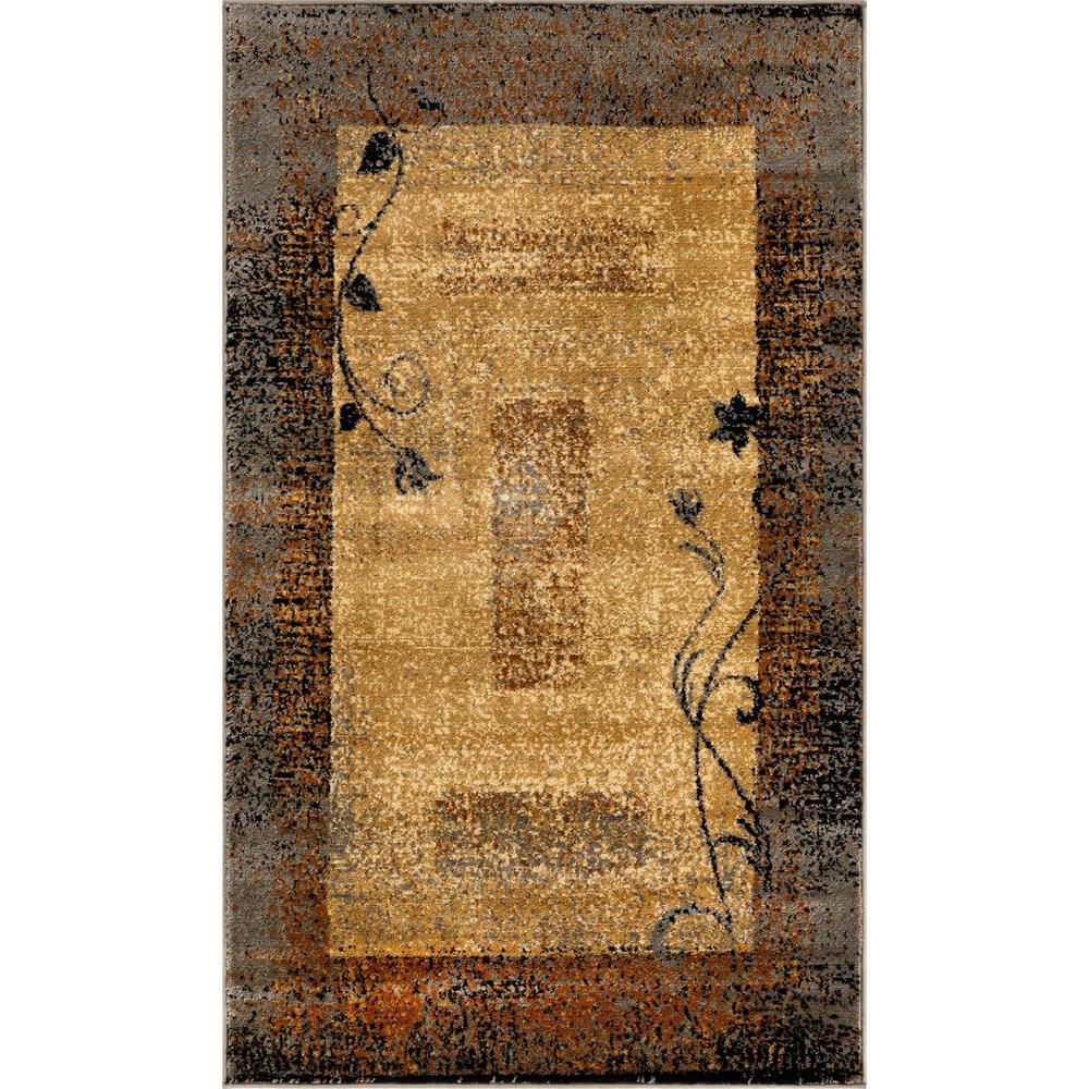 Barista Collection, Area Rug, Beige, 3' 1" x 5' 3", Rectangular. Picture 1
