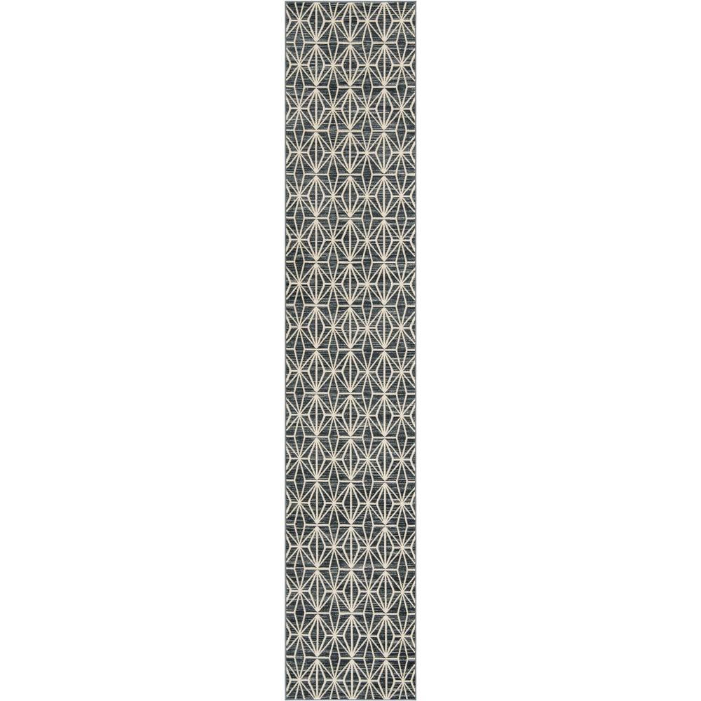 Uptown Fifth Avenue Area Rug 2' 7" x 13' 11", Runner Navy Blue. Picture 1