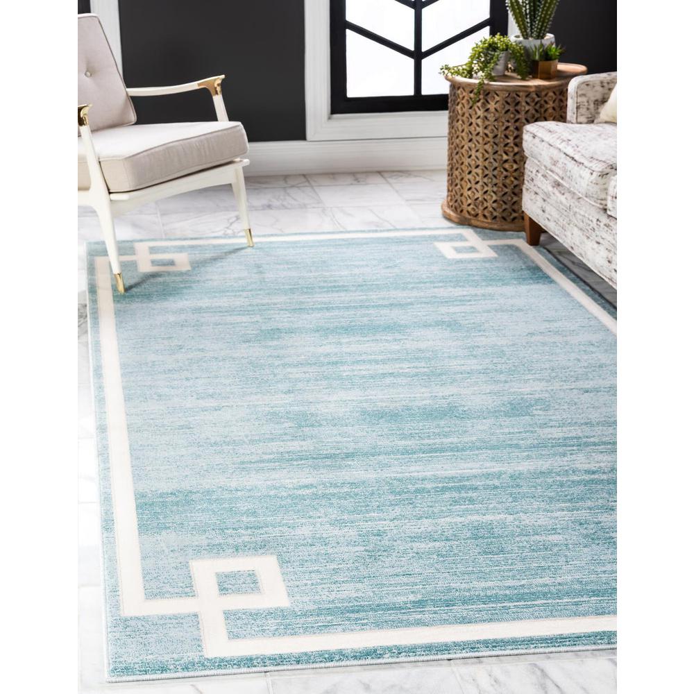 Uptown Lenox Hill Area Rug 2' 0" x 3' 1", Rectangular Turquoise. Picture 2