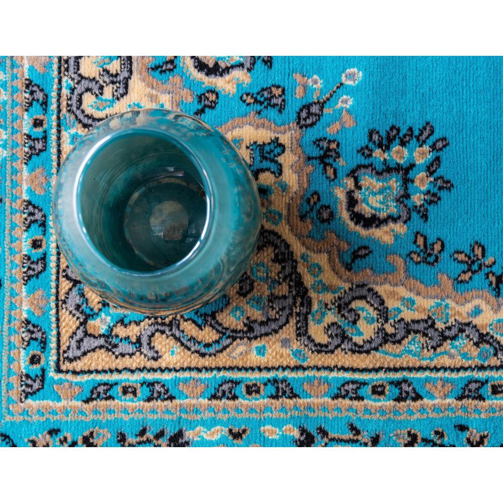 Washington Reza Rug, Turquoise (4' 0 x 6' 0). Picture 6