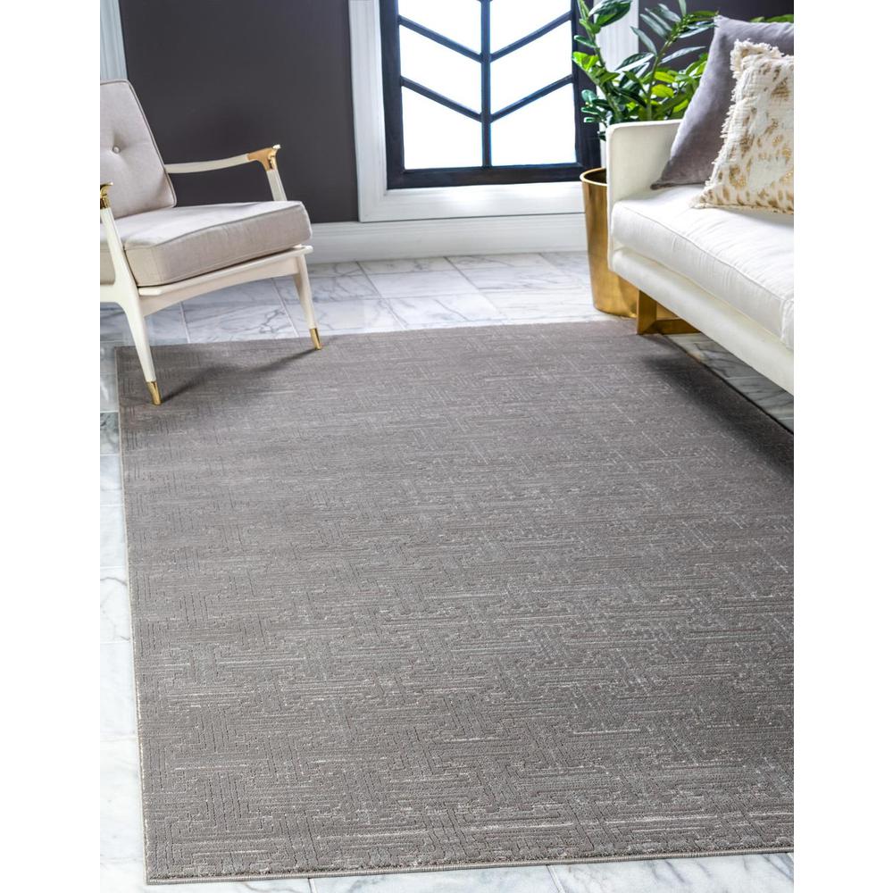 Uptown Park Avenue Area Rug 2' 0" x 3' 1", Rectangular Gray. Picture 2