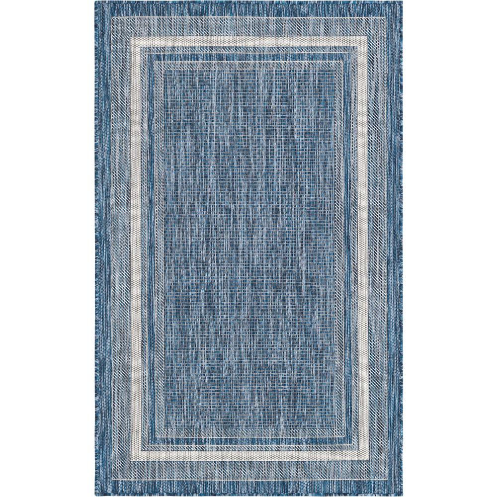 Unique Loom Rectangular 3x5 Rug in Blue (3158191). Picture 1