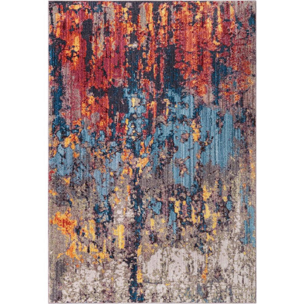 Downtown Chelsea Area Rug 6' 1" x 9' 0", Rectangular Multi. Picture 1