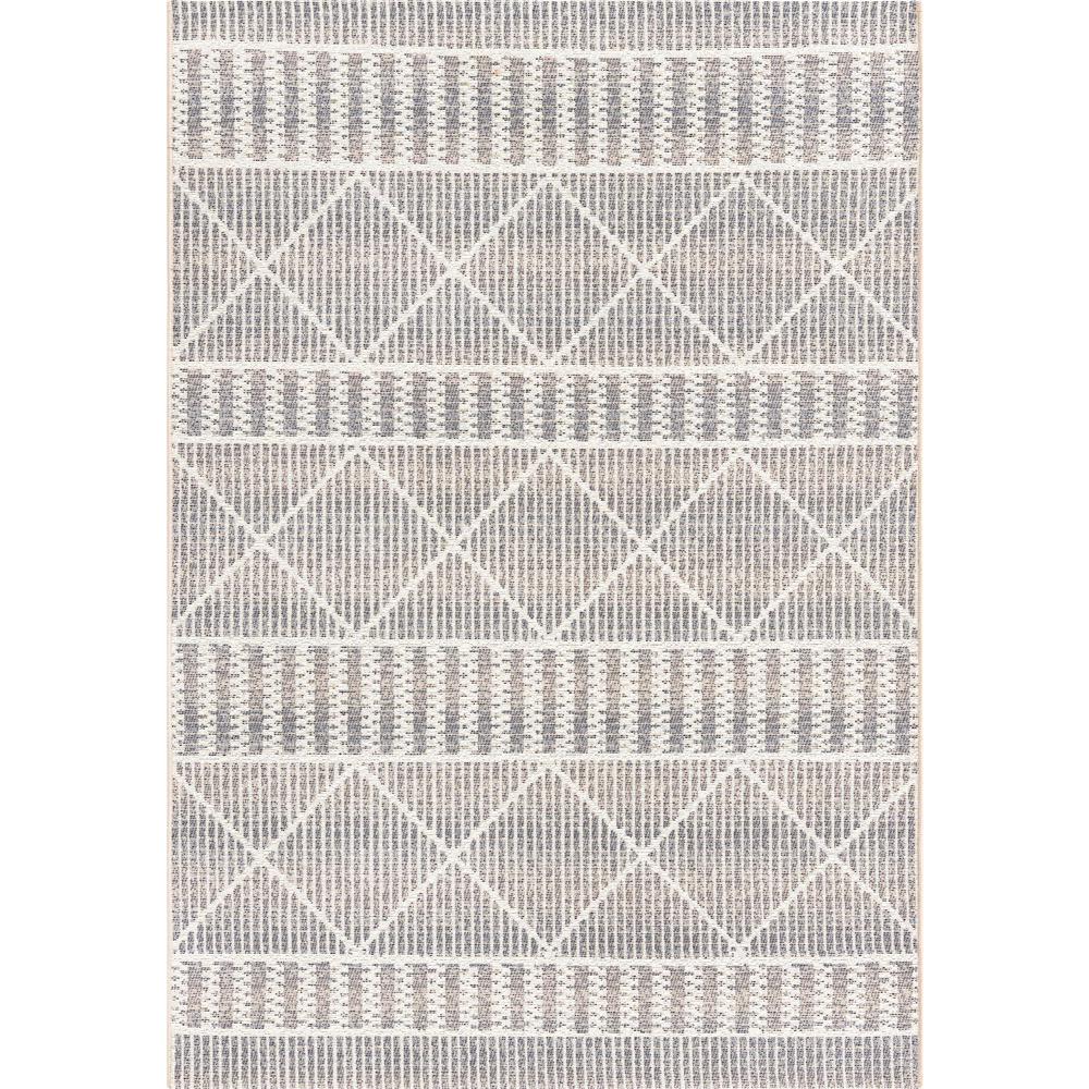 Outdoor Trellis Collection, Area Rug, Gray, 4' 0" x 6' 0", Rectangular. Picture 1