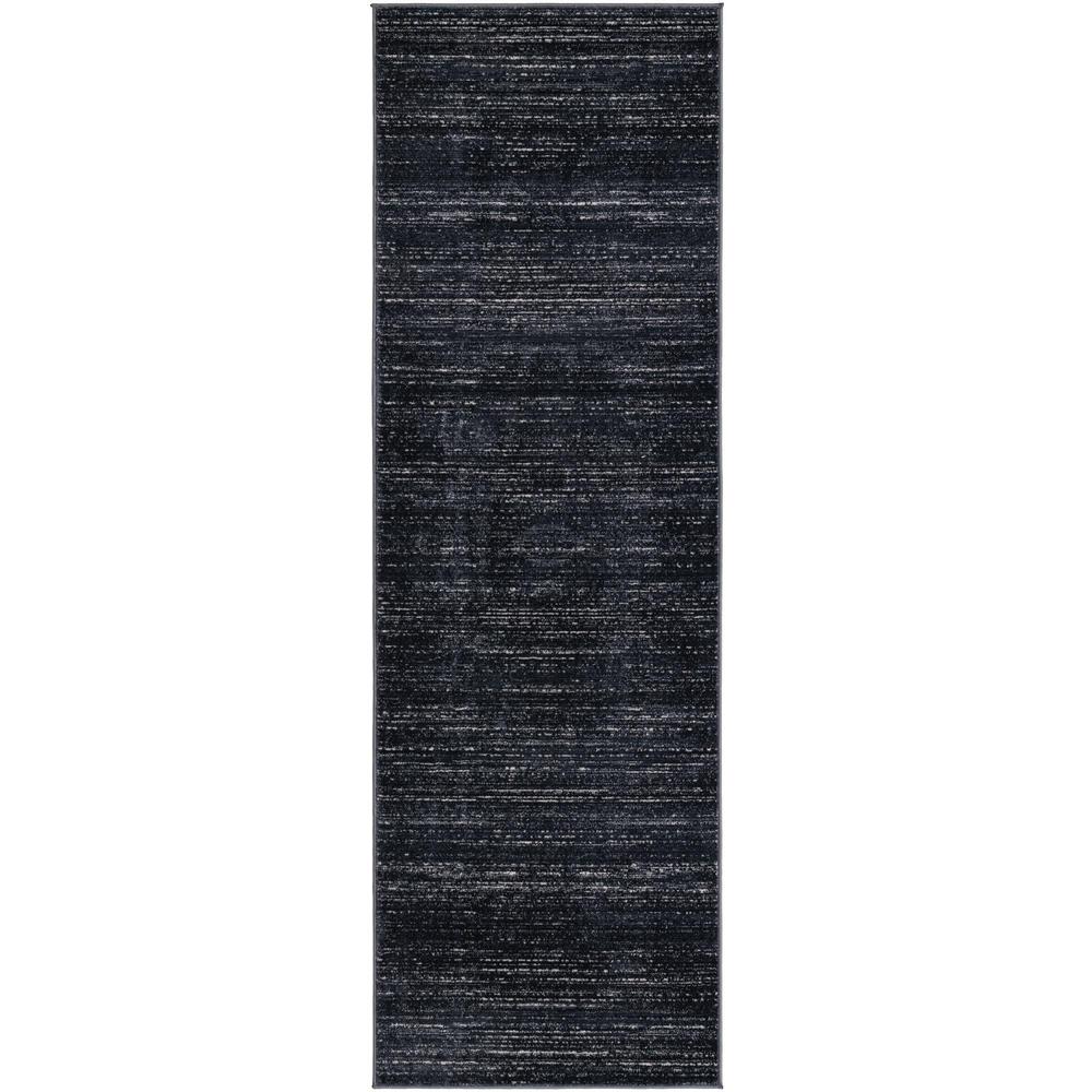 Uptown Madison Avenue Area Rug 2' 7" x 8' 0", Runner Navy Blue. Picture 1