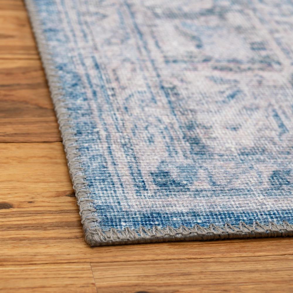 Unique Loom 7 Ft Square Rug in Blue (3161311). Picture 5