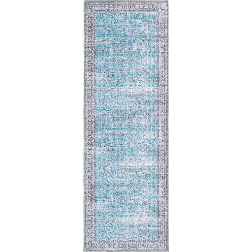 Unique Loom 6 Ft Runner in Blue (3161163). Picture 1