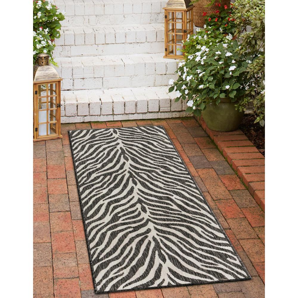 Outdoor Safari Collection, Area Rug, White, 2' 0" x 6' 0", Runner. Picture 3