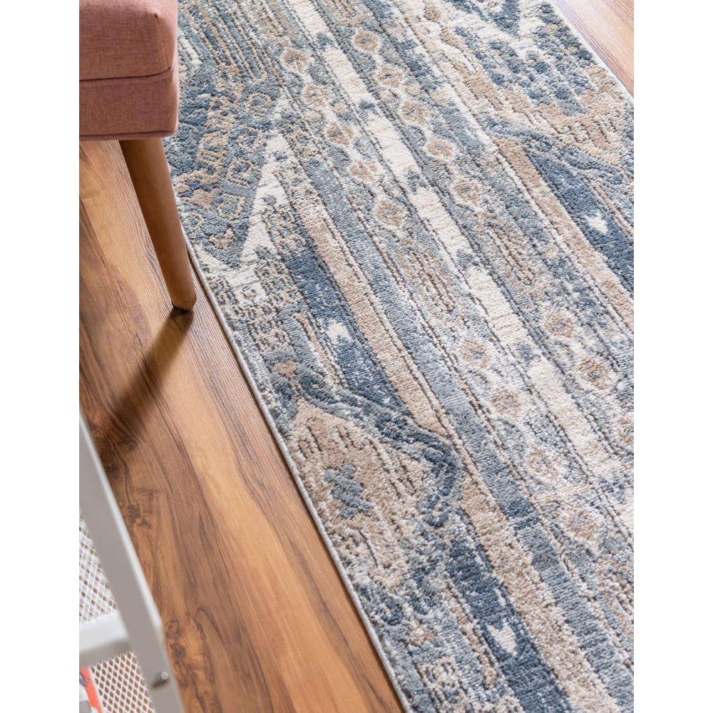 Portland Orford Area Rug 2' 7" x 13' 1", Runner Navy Blue. Picture 4