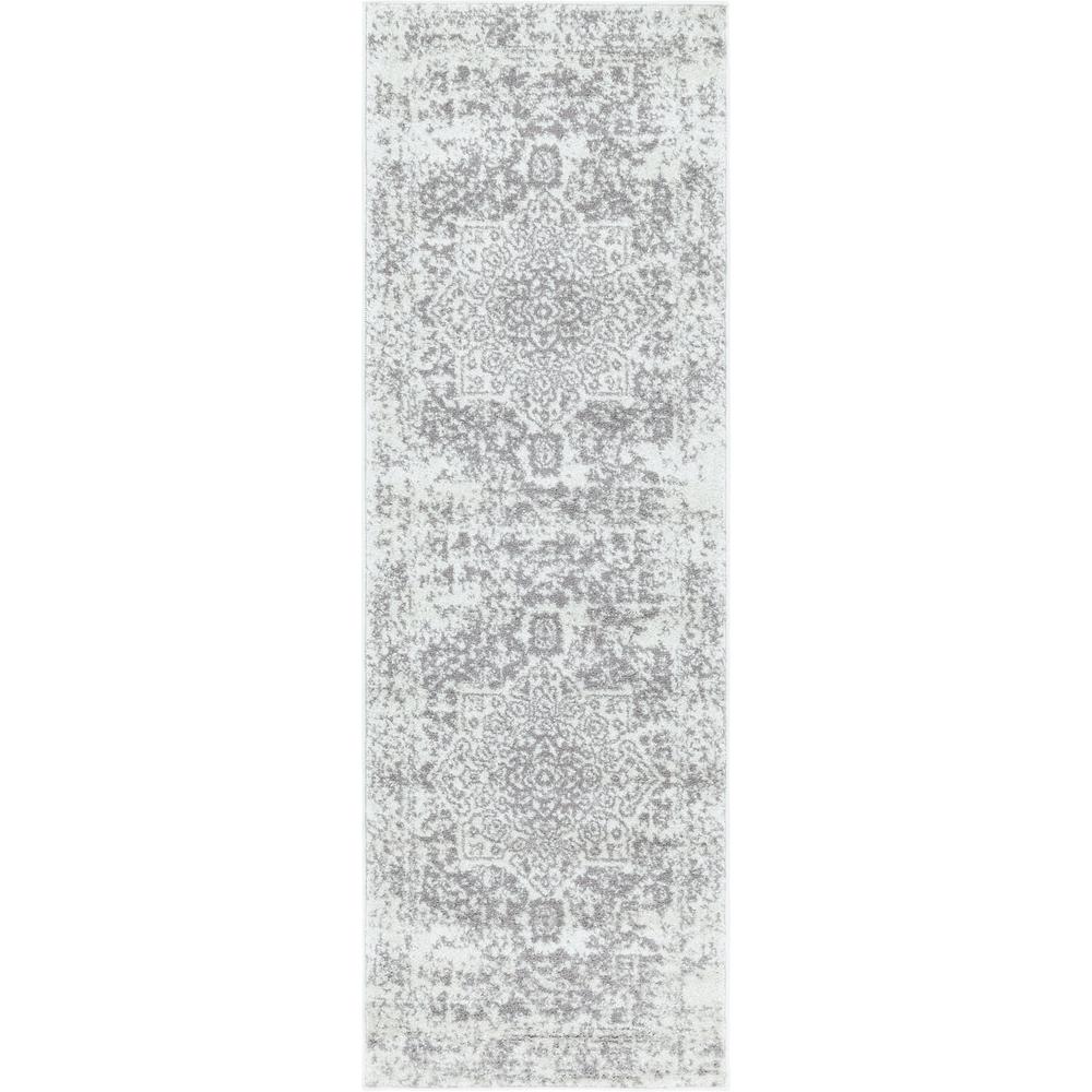 Unique Loom 6 Ft Runner in White (3150271). Picture 1