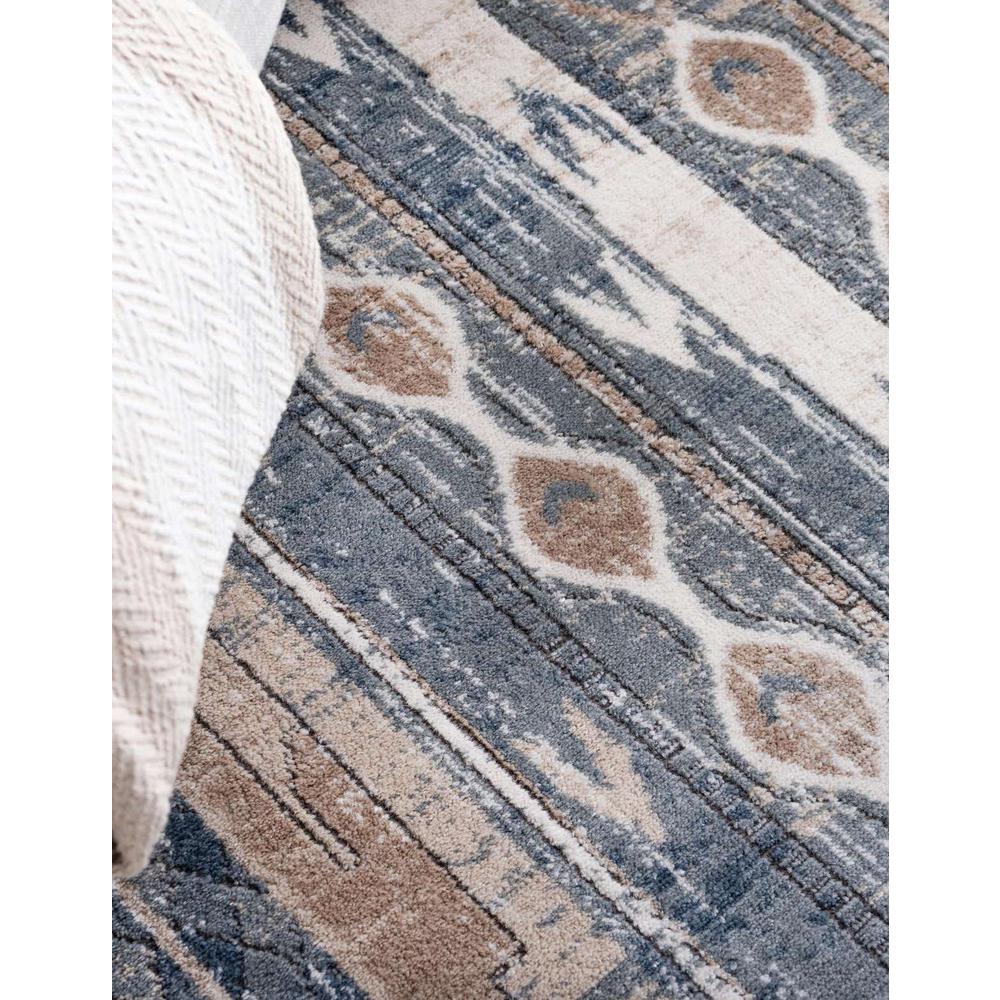 Portland Orford Area Rug 5' 3" x 5' 3", Round Navy Blue. Picture 4