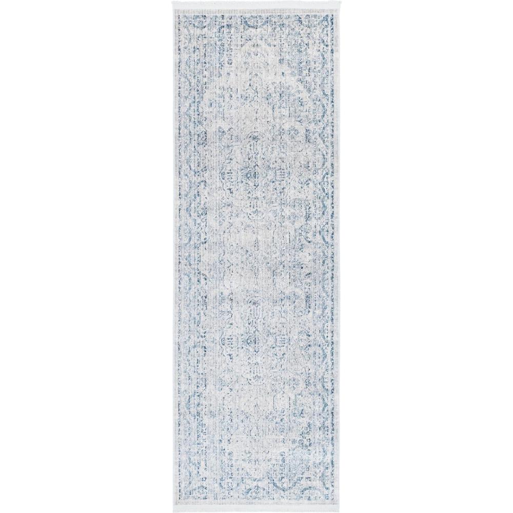 Unique Loom 6 Ft Runner in Gray (3147903). Picture 1
