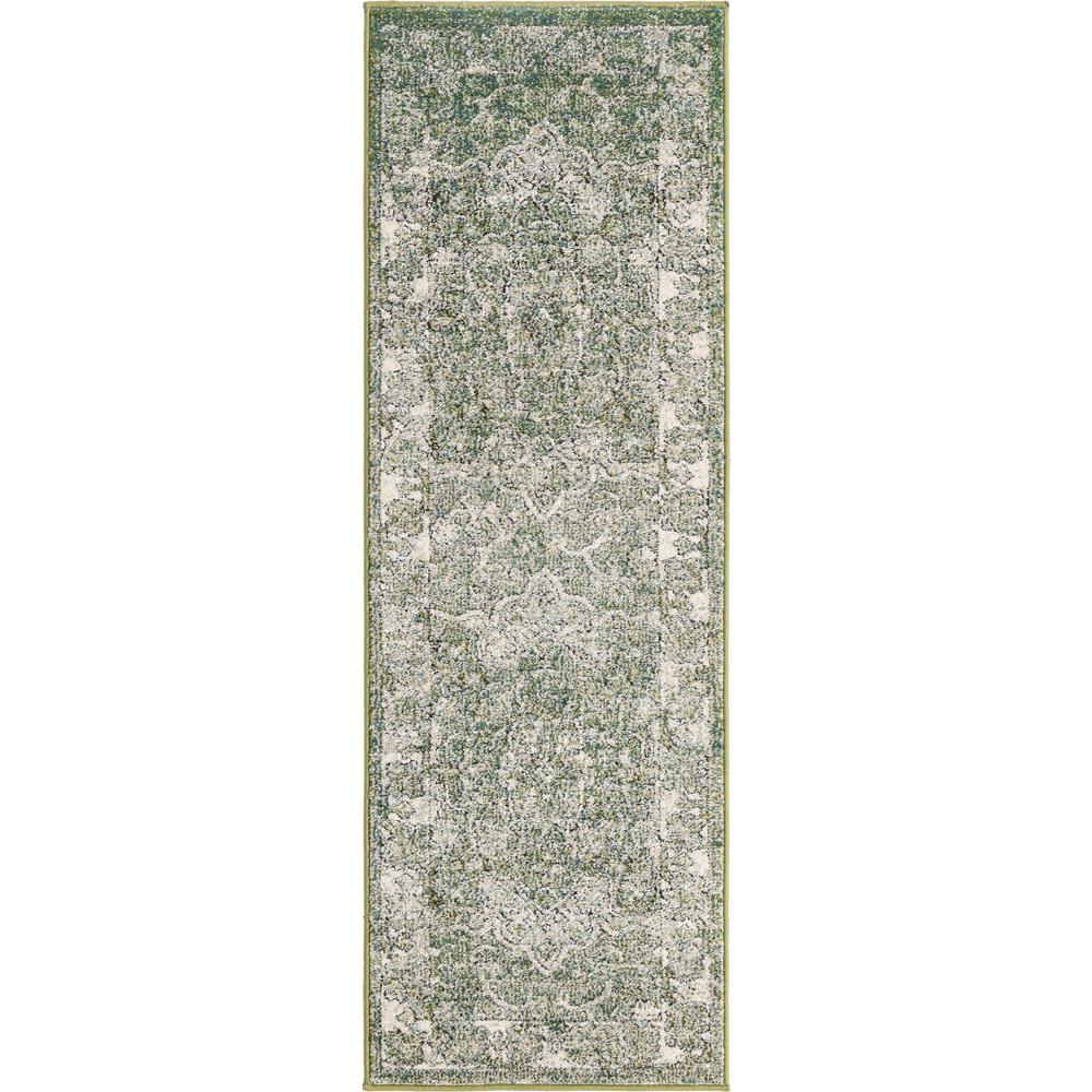 Unique Loom 6 Ft Runner in Green (3161867). Picture 1