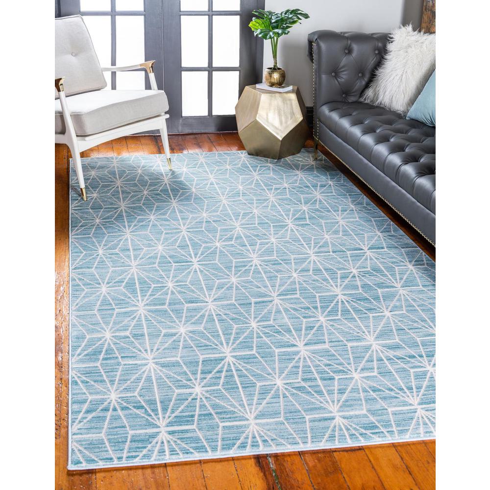 Uptown Fifth Avenue Area Rug 2' 0" x 3' 1", Rectangular Blue. Picture 2