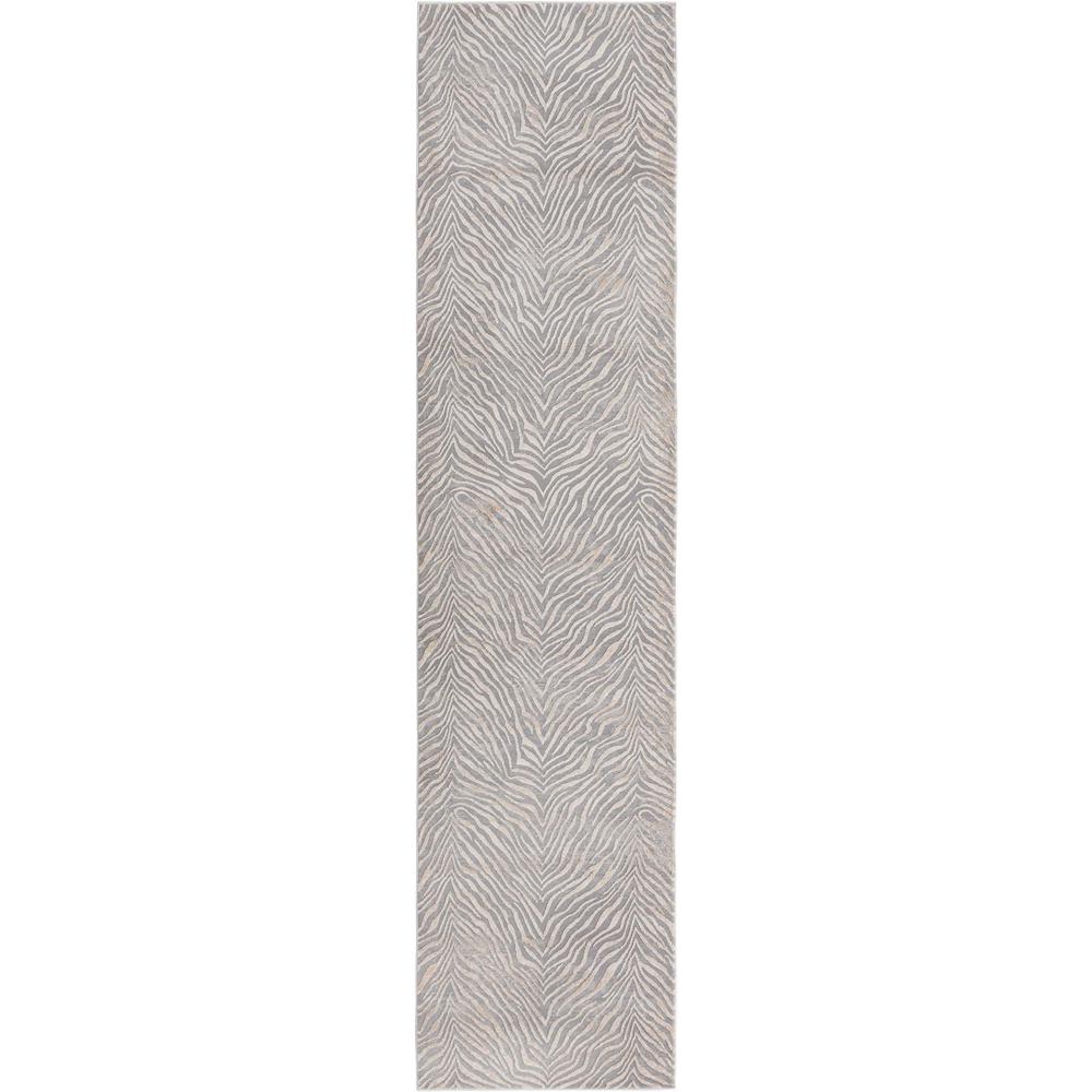 Finsbury Meghan Area Rug 2' 7" x 12' 0", Runner Gray and Ivory. Picture 1