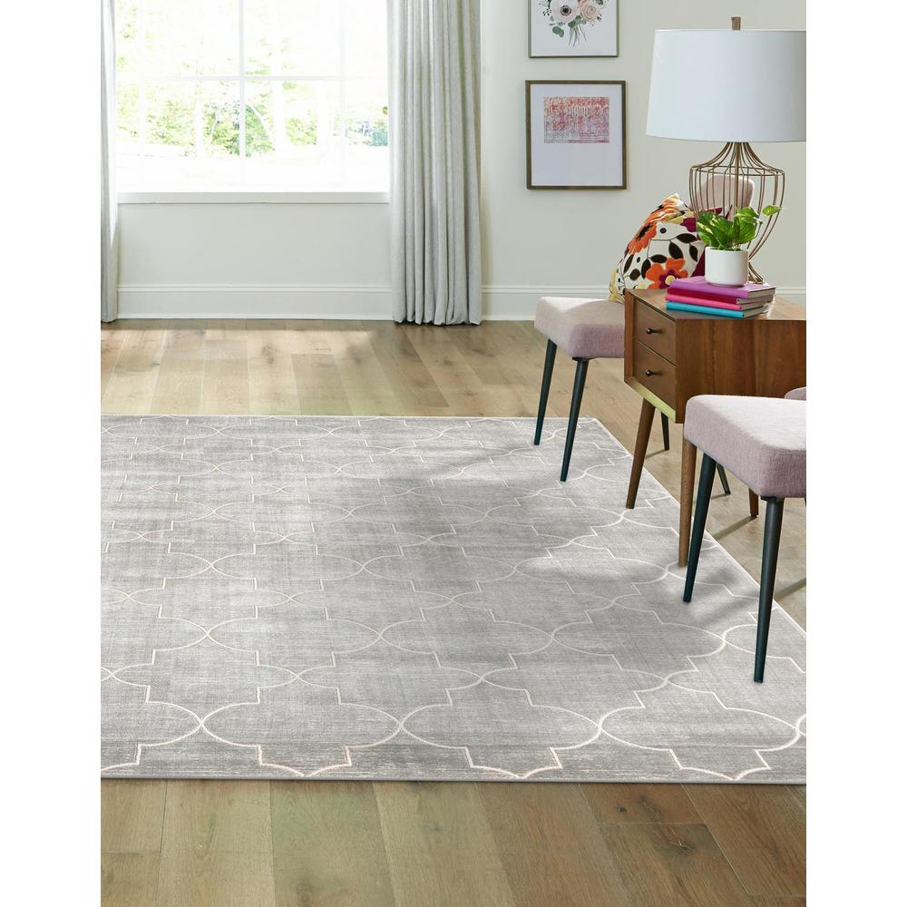 Uptown Area Rug 7' 10" x 7' 10" Square Gray. Picture 2