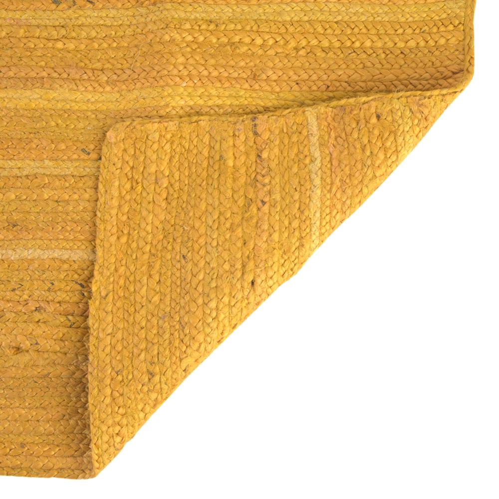 Braided Jute Collection, Area Rug, Yellow, 2' 0" x 3' 1", Rectangular. Picture 6