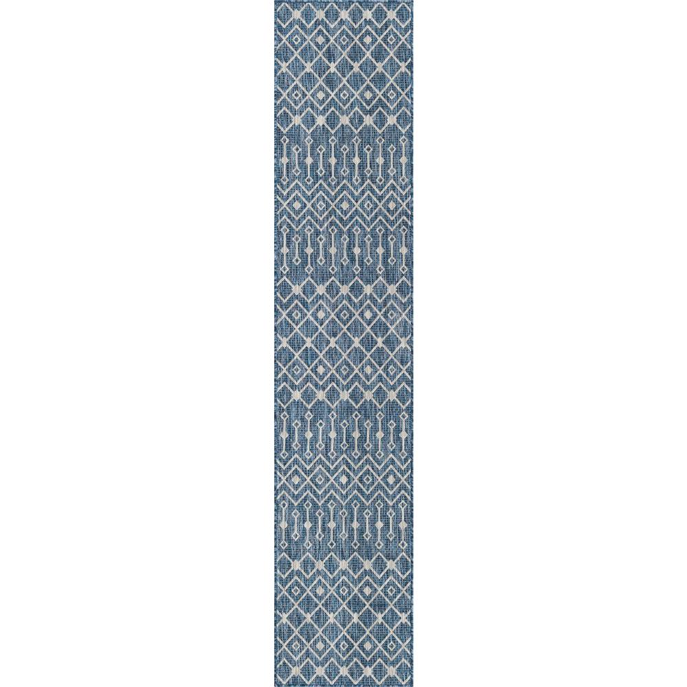Unique Loom 10 Ft Runner in Blue (3164288). Picture 1