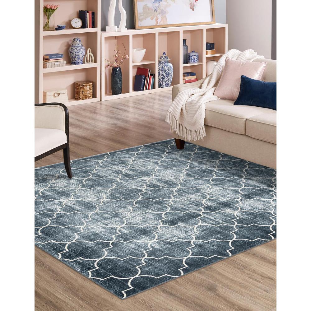 Uptown Area Rug 7' 10" x 7' 10" Square Navy Blue. Picture 2