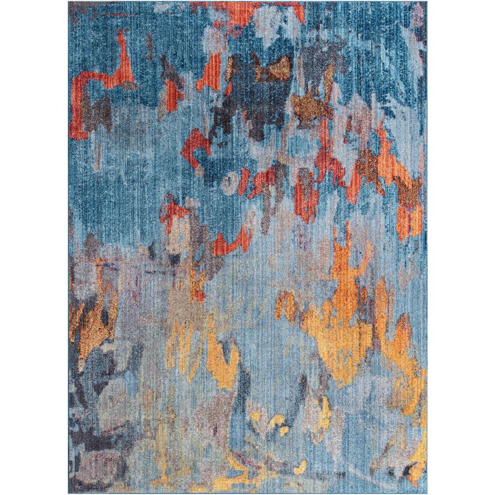 Downtown Tribeca Area Rug 7' 1" x 10' 0", Rectangular Multi. Picture 1