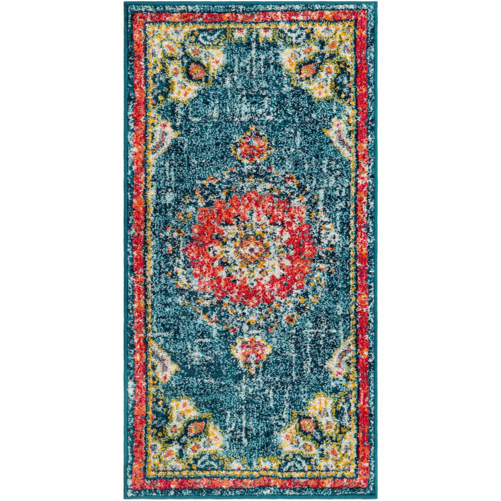 Penrose Alexis Area Rug 2' 0" x 4' 1", Runner Blue. Picture 1