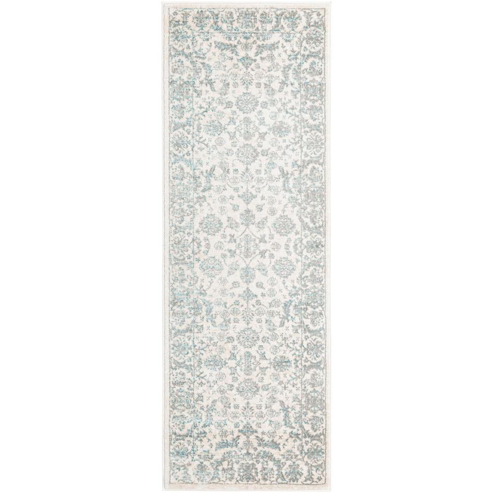 Uptown Area Rug 2' 2" x 6' 1", Runner - Teal. Picture 1